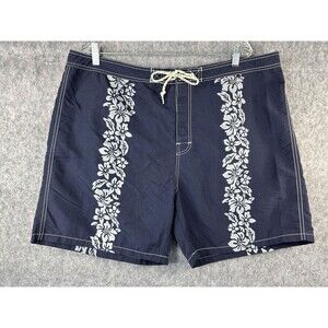 VTG Polo Sport Ralph Lauren Men's Swim Trunks Board Shorts Floral Size 40